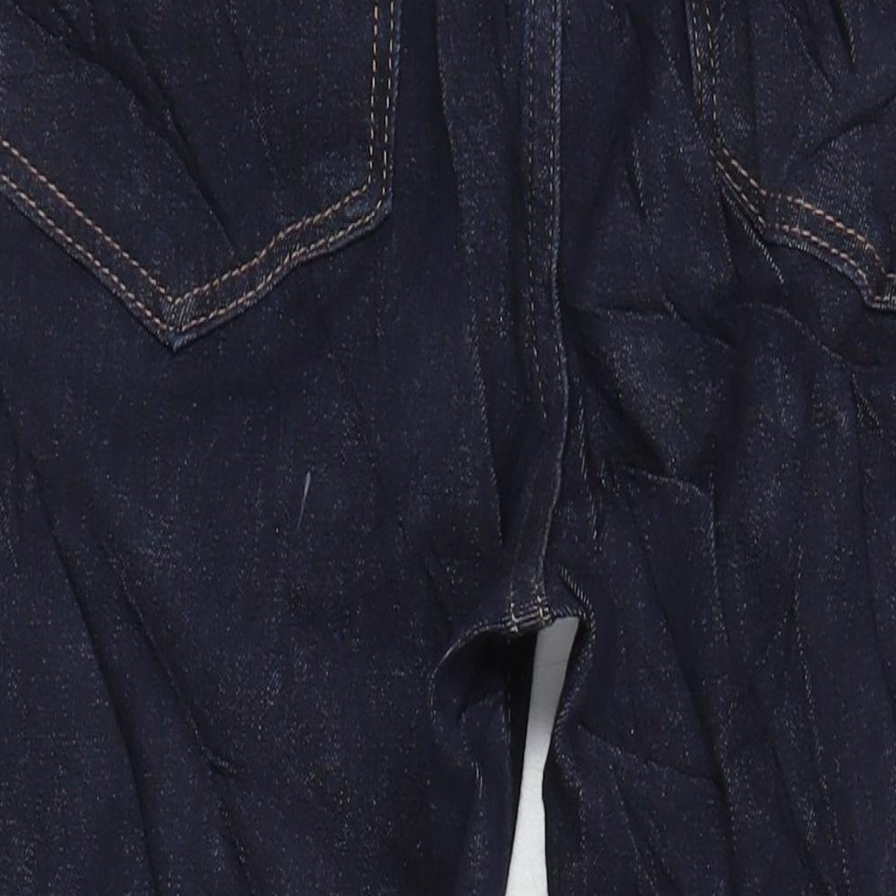 Marks & Spencer Womens Blue Cotton Skinny Jeans Size 12 L28 in Regular