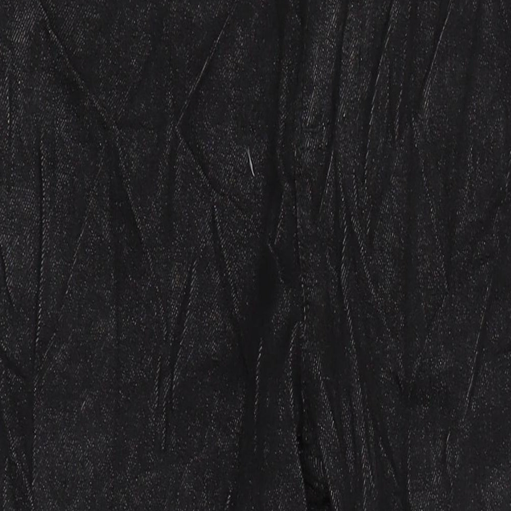 Marks & Spencer Womens Black Cotton Skinny Jeans Size 14 L28 in Regular
