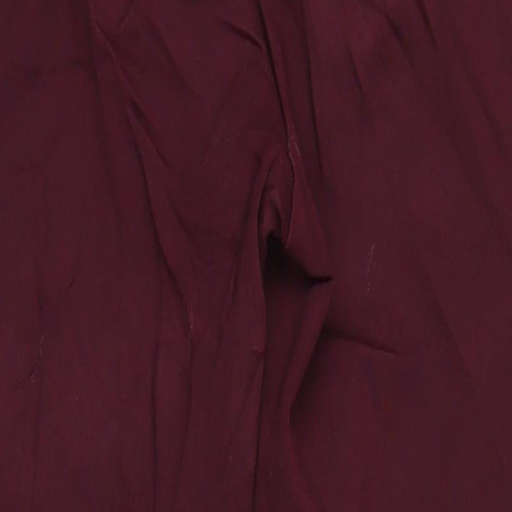 Marks & Spencer Womens Red Polyester Jegging Jeans Size 12 L25 in Regular