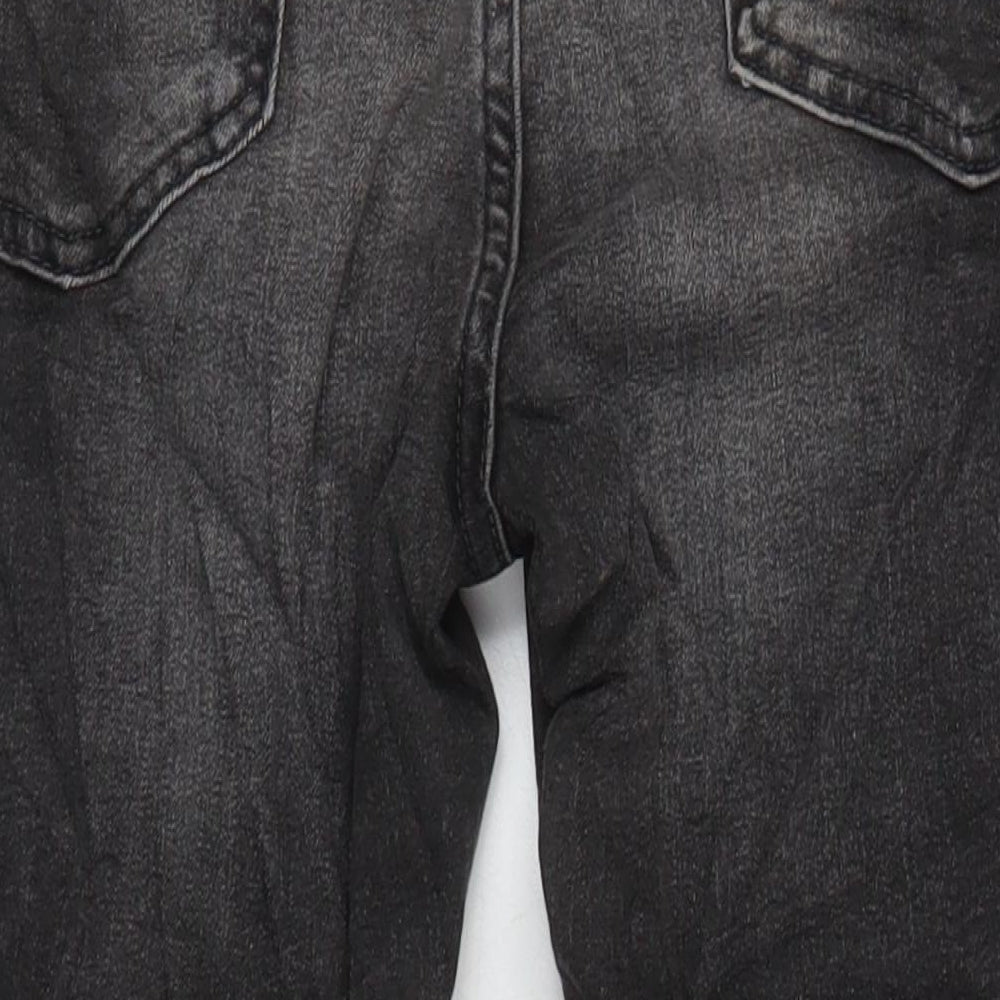 Marks & Spencer Womens Grey Cotton Skinny Jeans Size 12 L27 in Regular