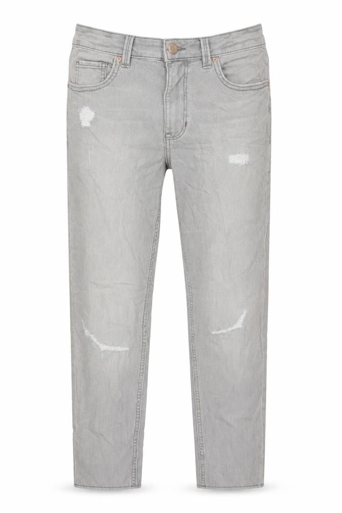 Marks & Spencer Womens Grey Cotton Skinny Jeans Size 12 L26 in Regular