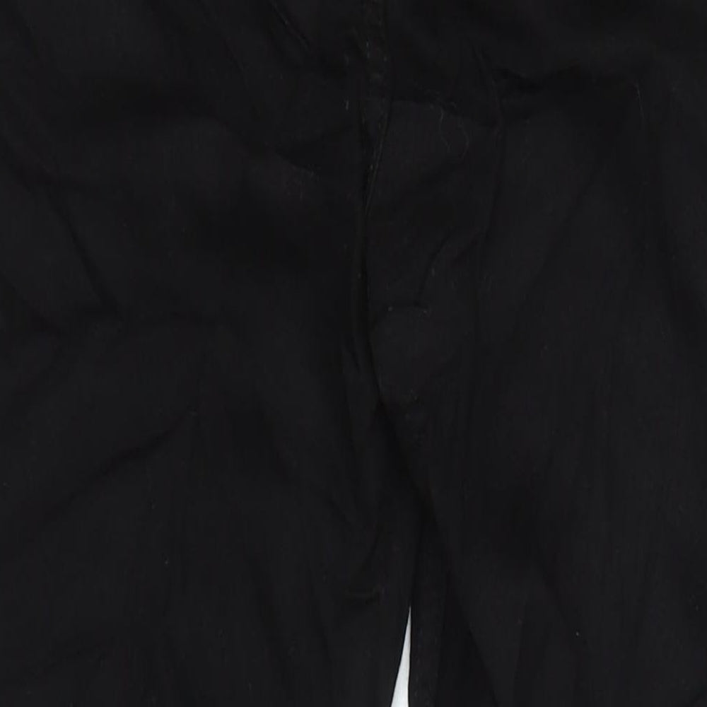 Marks & Spencer Womens Black Cotton Skinny Jeans Size 6 L28 in Regular