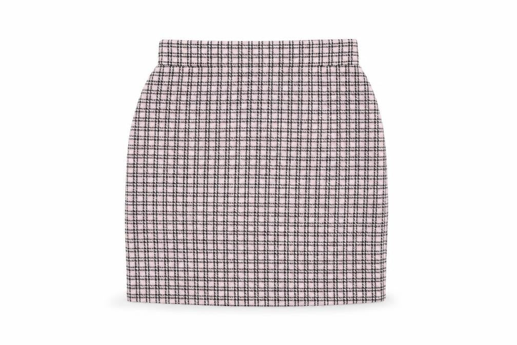New Look Womens Pink Geometric Polyester Mini Skirt Size 8