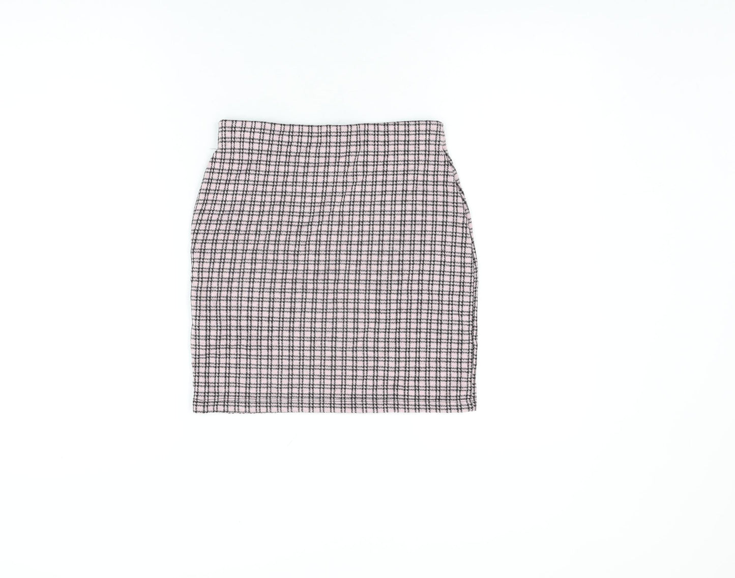 New Look Womens Pink Geometric Polyester Mini Skirt Size 8