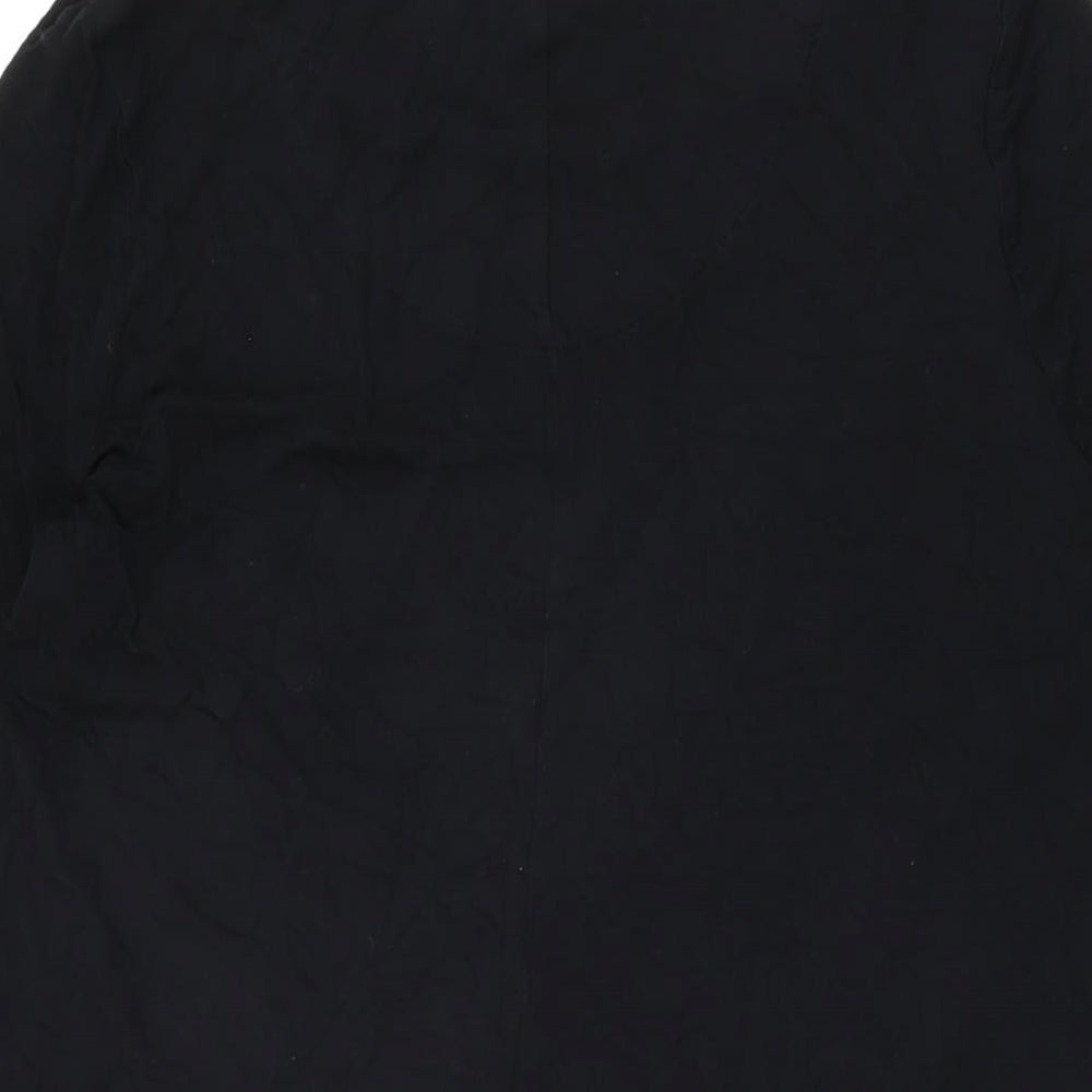 Marks and Spencer Womens Black Viscose Shift Size 14 Round Neck Pullover