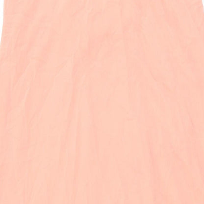 Boohoo Womens Pink Polyester Maxi Size 10 Round Neck Pullover