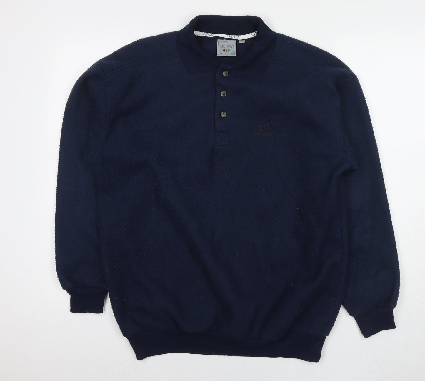 Ashes Mens Blue Polyester Pullover Sweatshirt Size M