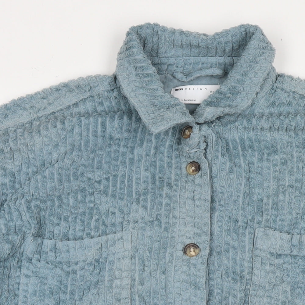 ASOS Womens Blue Jacket Size 12 Button