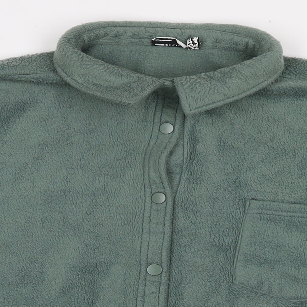 ASOS Womens Green Jacket Size 16 Snap