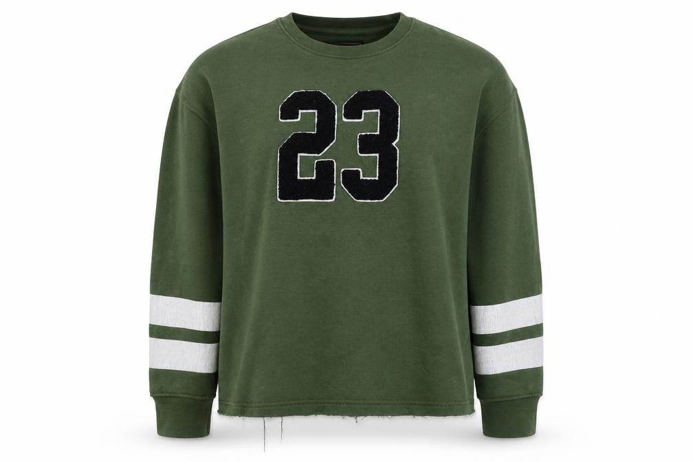 Genetic Apparel Womens Green Cotton Pullover Sweatshirt Size M Pullover - 23