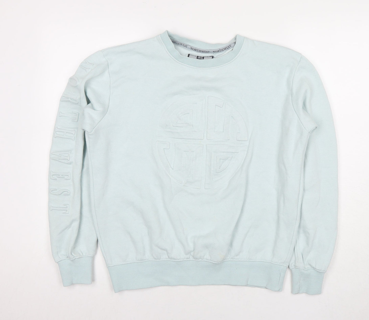 North West Mens Blue Cotton Pullover Sweatshirt Size XL - Logo