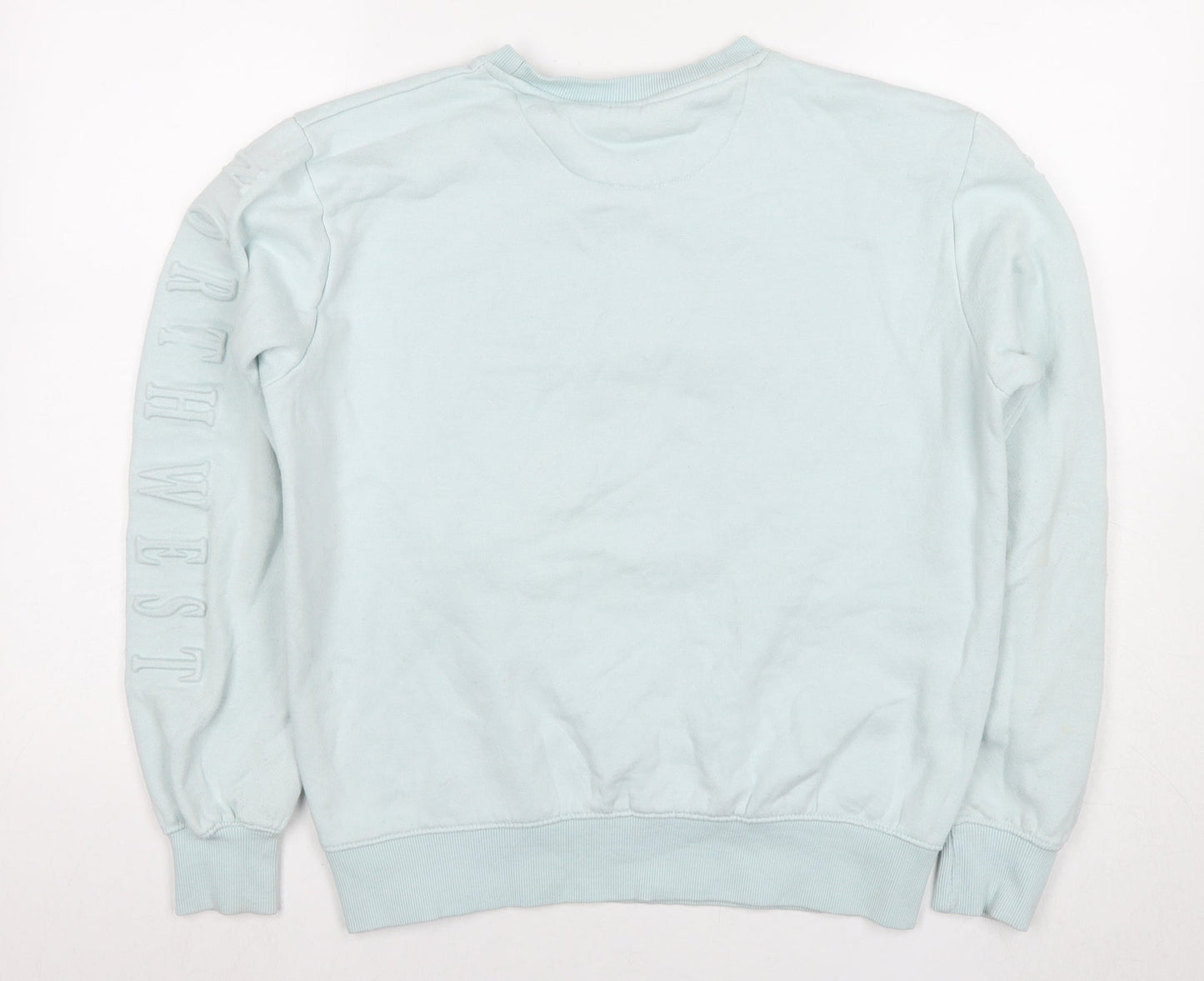 North West Mens Blue Cotton Pullover Sweatshirt Size XL - Logo