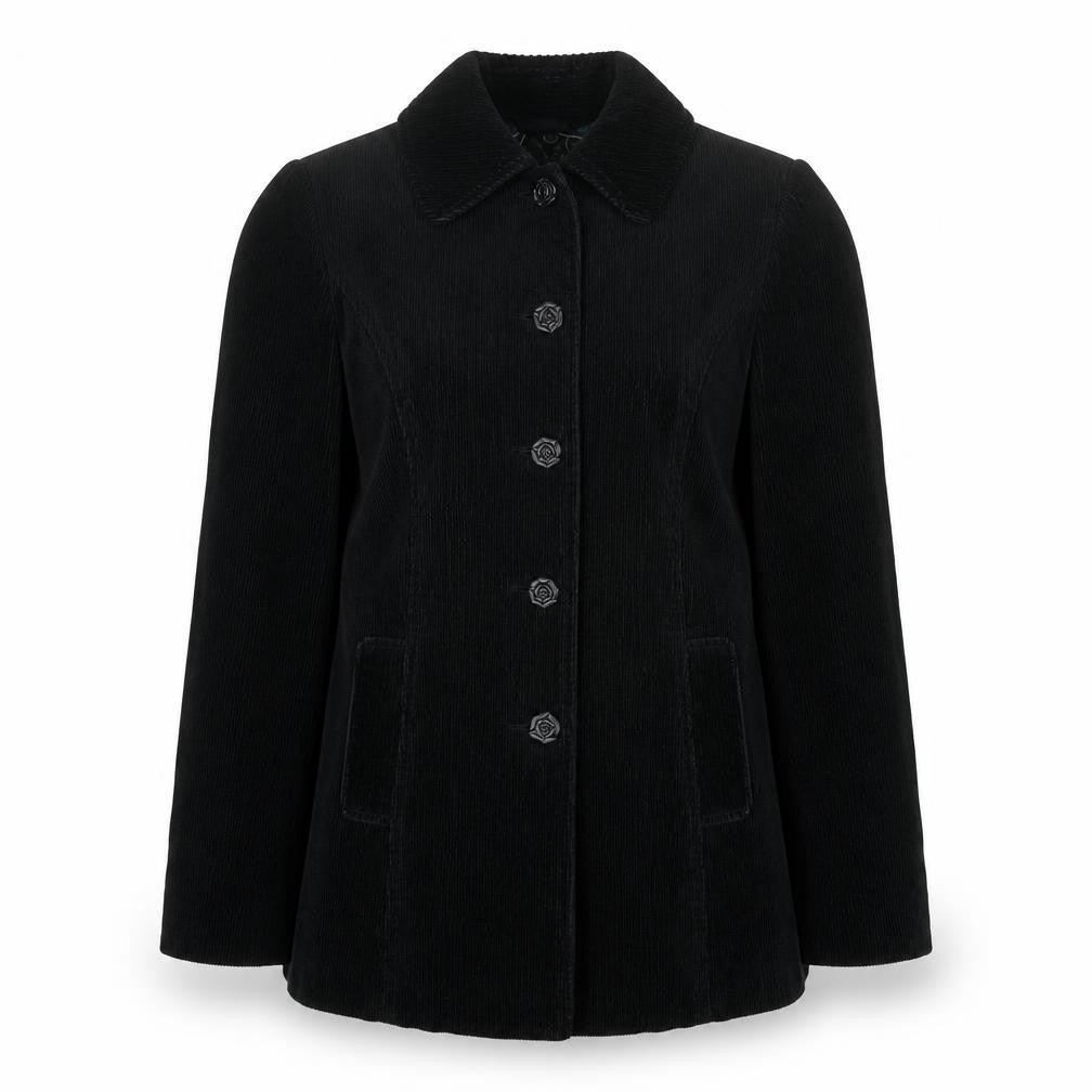 Per Una Womens Black Jacket Blazer Size 10 Buckle