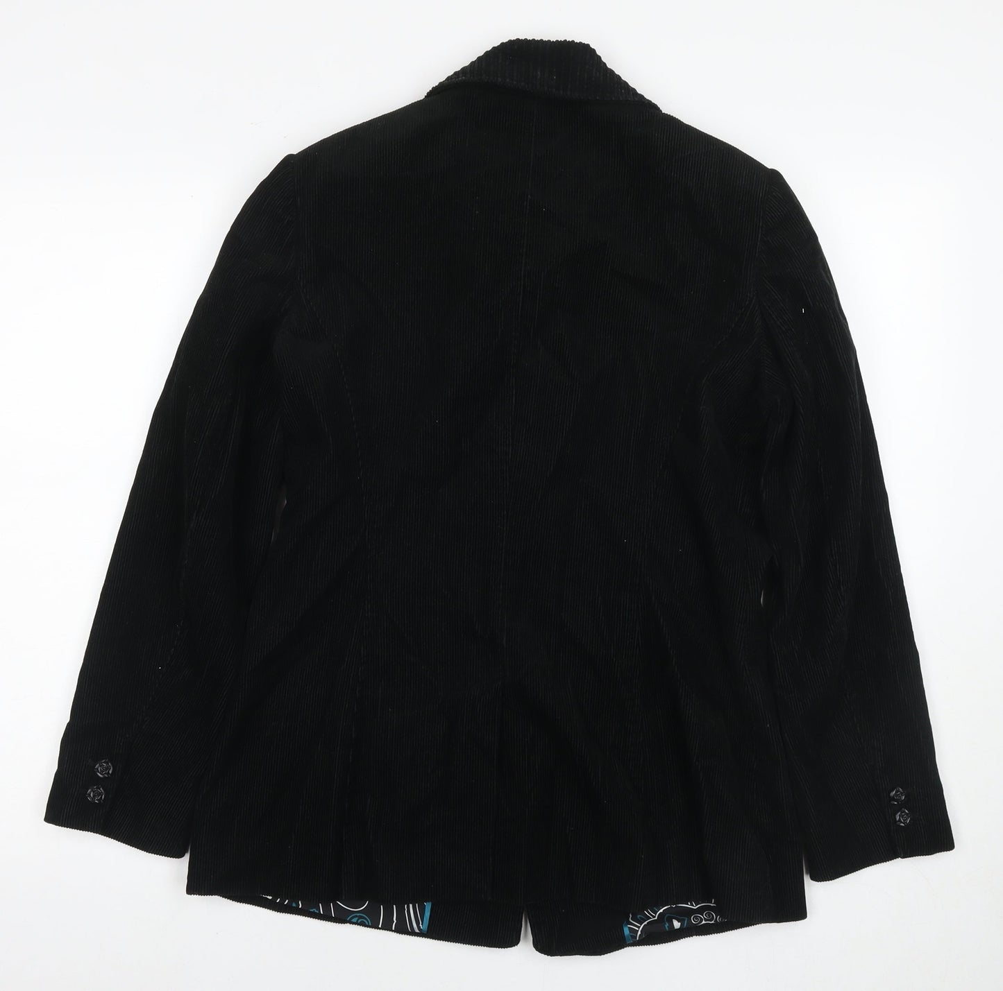 Per Una Womens Black Jacket Blazer Size 10 Buckle