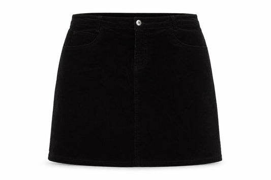 John Lewis Womens Brown Cotton A-Line Skirt Size 14 Zip
