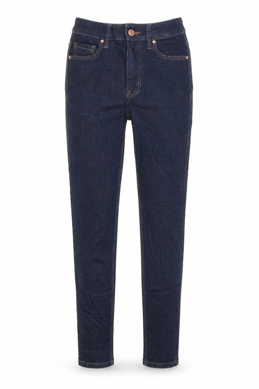 Marks & Spencer Womens Blue Cotton Skinny Jeans Size 6 L29 in Regular Zip
