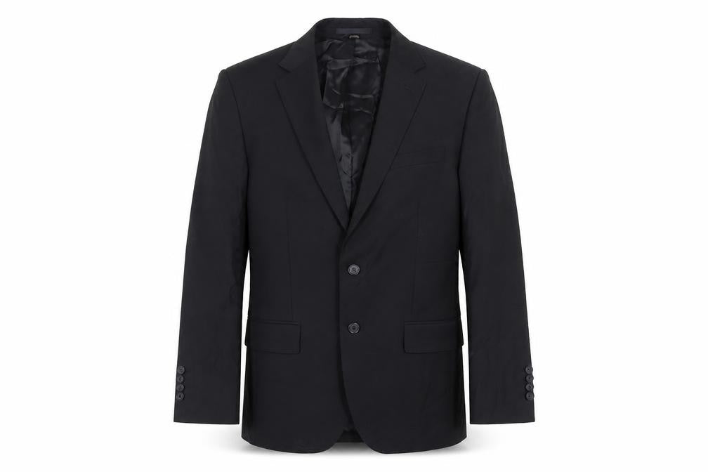 Marks & Spencer Mens Black Wool Jacket Suit Jacket Size 40 Regular
