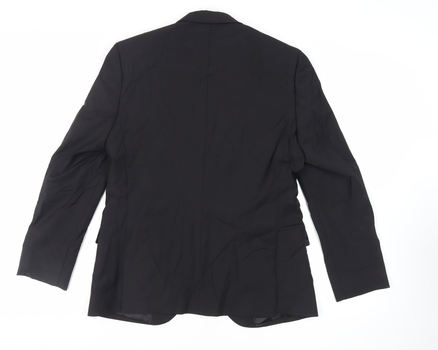 Marks and Spencer Mens Black Wool Jacket Suit Jacket Size 40 Regular