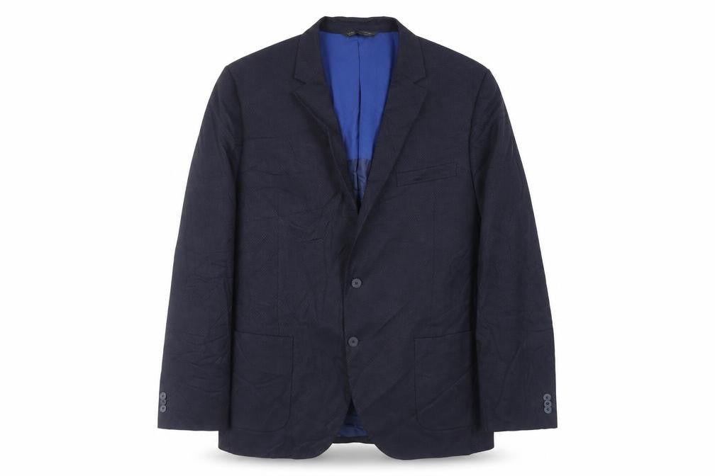 Marks & Spencer Mens Blue Polyester Jacket Suit Jacket Size 46 Regular