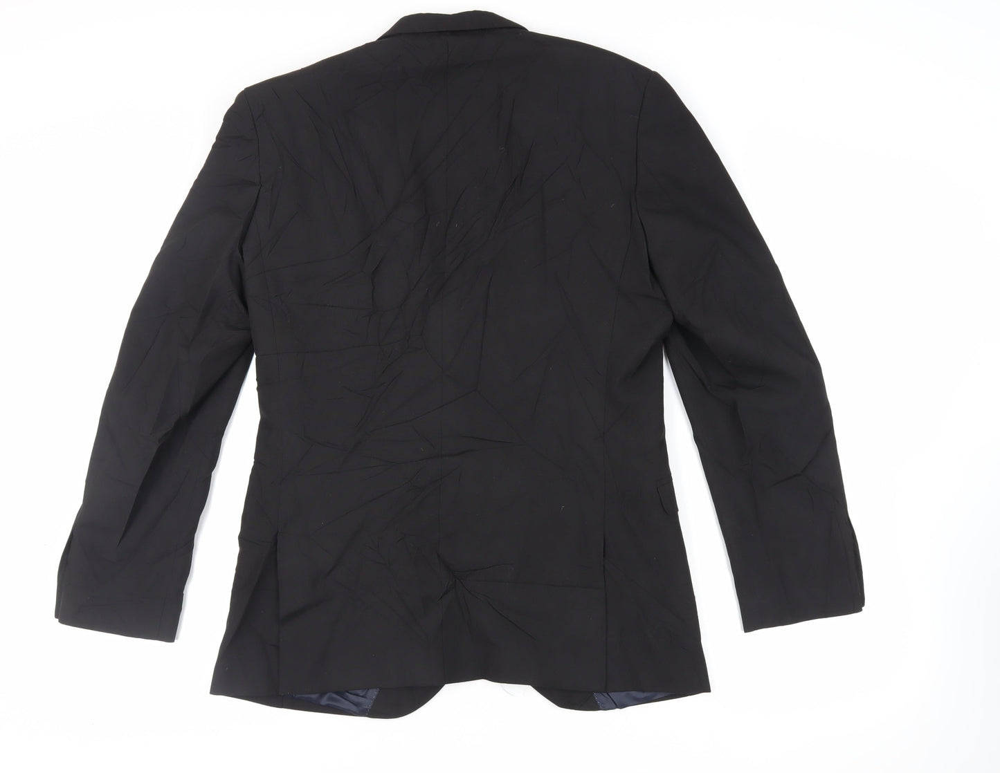 NEXT Mens Black Polyester Jacket Suit Jacket Size 40 Regular