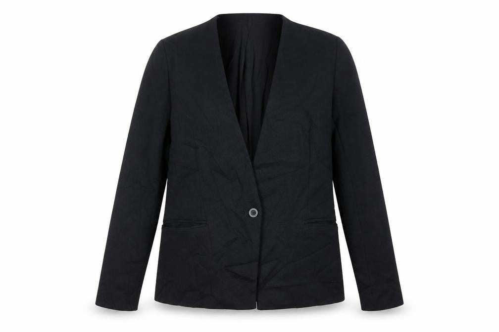 Marks & Spencer Womens Black Jacket Blazer Size 14 Button