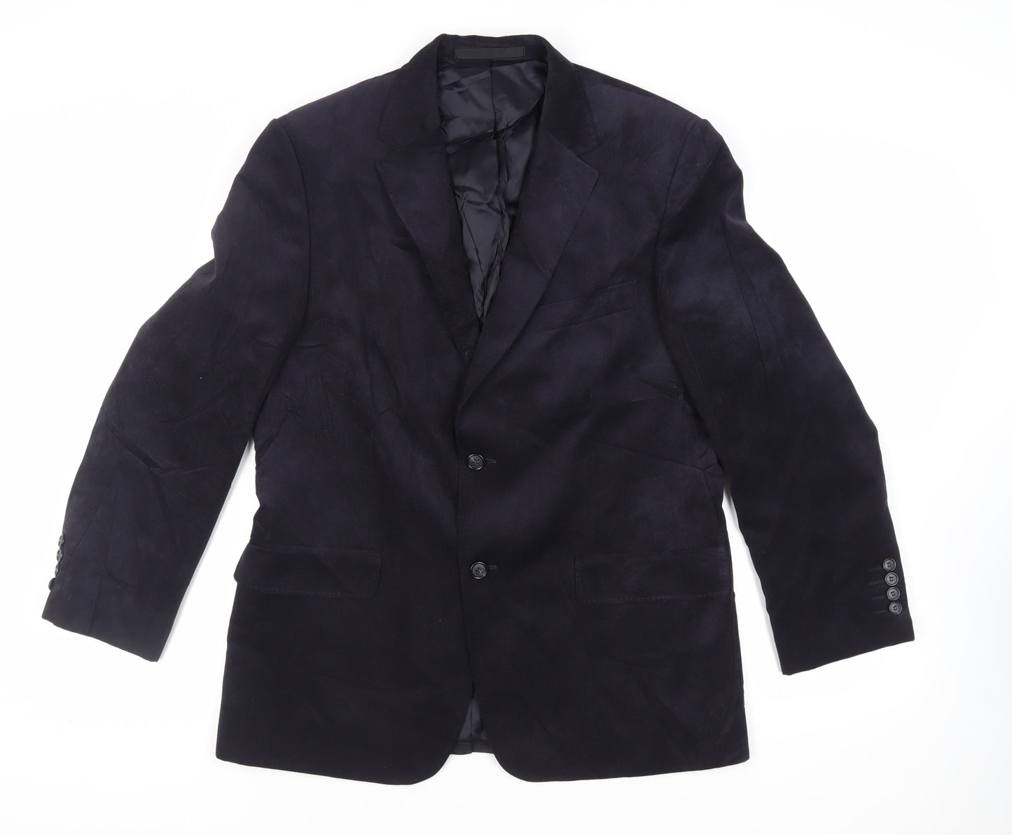 Marks and Spencer Mens Blue Polyester Jacket Blazer Size 40 Regular