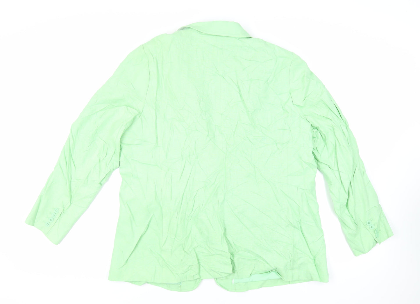 Marks and Spencer Womens Green Jacket Blazer Size 20 Button