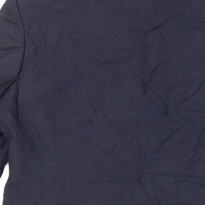 Marks & Spencer Mens Blue Polyester Jacket Suit Jacket Size 40 Regular