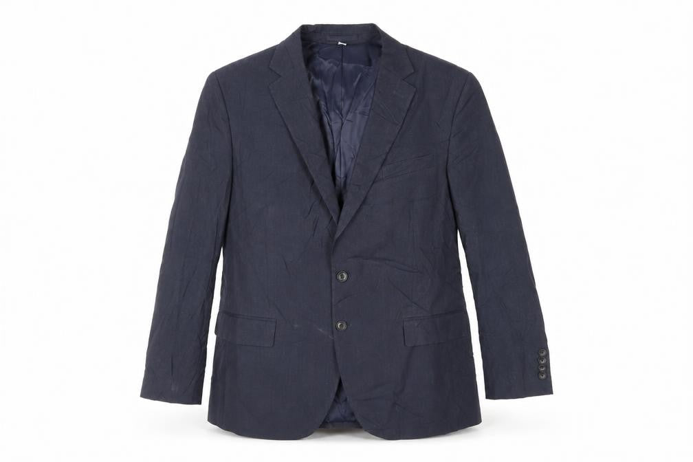 Marks & Spencer Mens Blue Polyester Jacket Suit Jacket Size 44 Regular