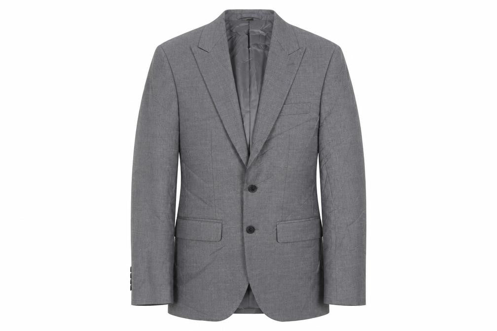 Marks & Spencer Mens Grey Polyester Jacket Suit Jacket Size 36 Regular