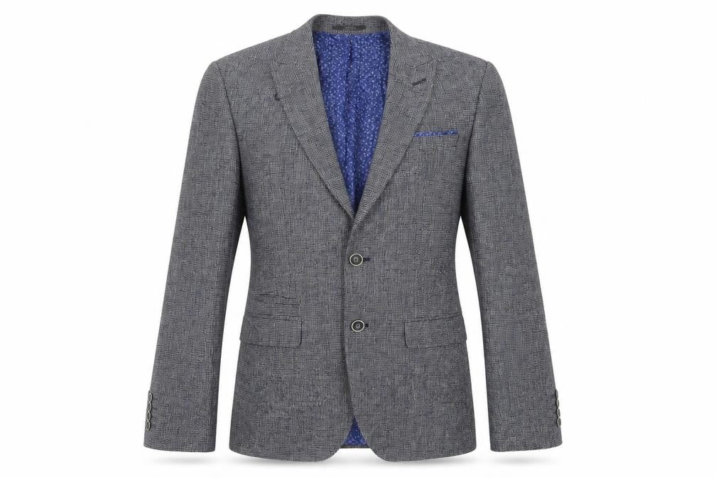 Marks & Spencer Mens Blue Cotton Jacket Blazer Size 36 Regular