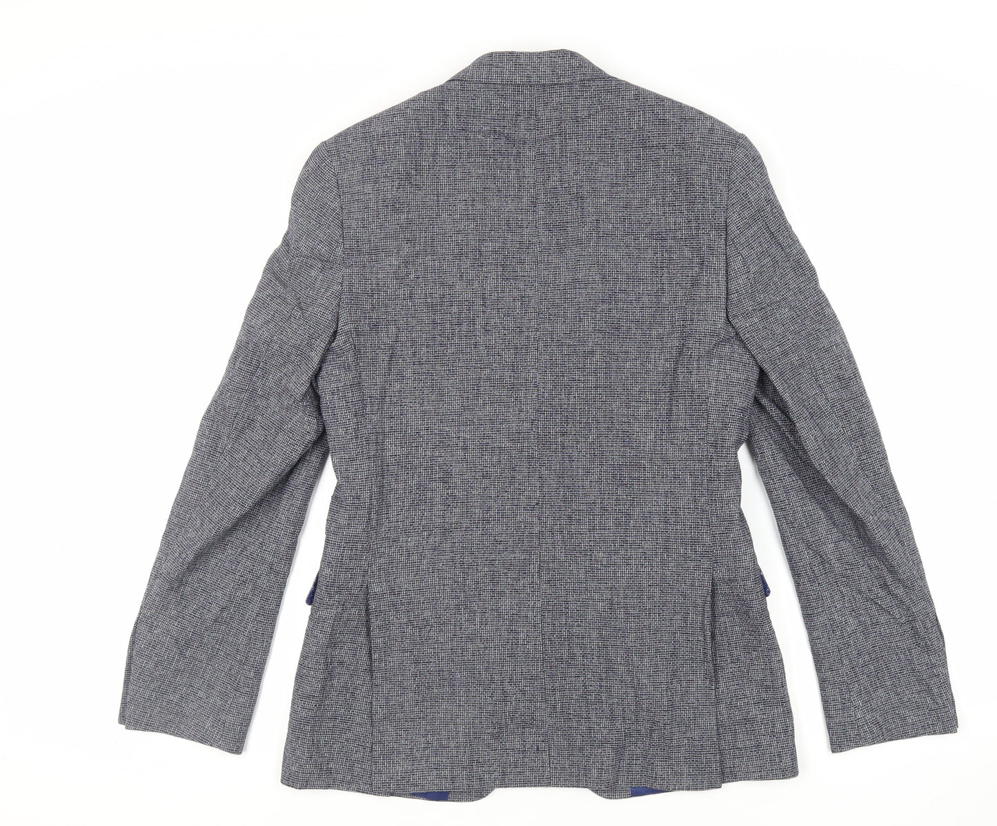 Marks and Spencer Mens Blue Cotton Jacket Blazer Size 36 Regular
