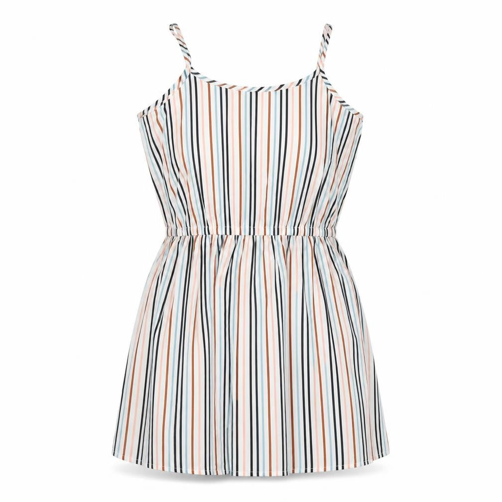 Boohoo Womens White Striped Polyester A-Line Size 14 Scoop Neck Pullover