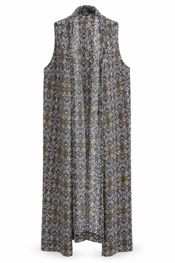 Miss Selfridge Womens Multicoloured Floral Polyester Kimono T-Shirt Size 14 V-Neck