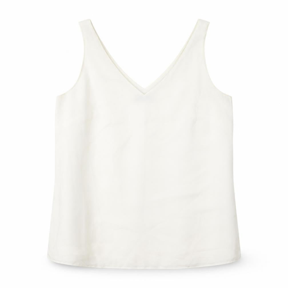 Wallis Womens White Polyester Basic Tank Size 12 V-Neck