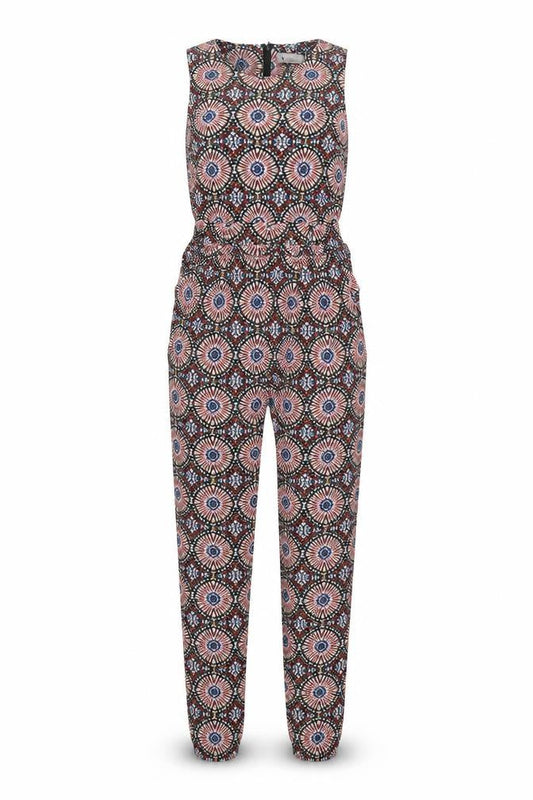 Dorothy Perkins Womens Multicoloured Geometric Viscose Jumpsuit One-Piece Size 8 L26 in Zip
