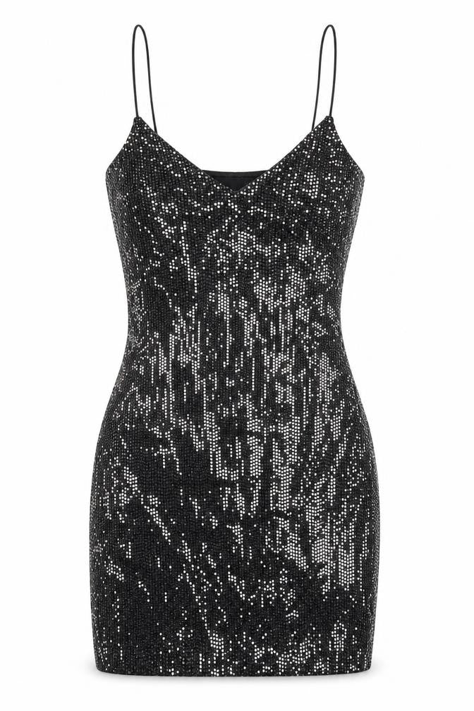 H&M Womens Silver Polyester Bodycon Size XS V-Neck Pullover