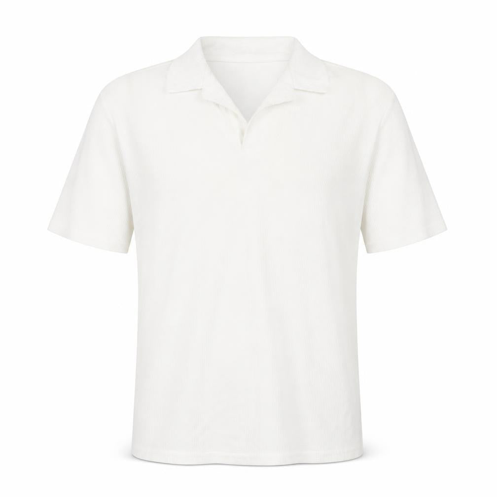 Boohoo Mens White Polyester Polo Size L Collared Pullover