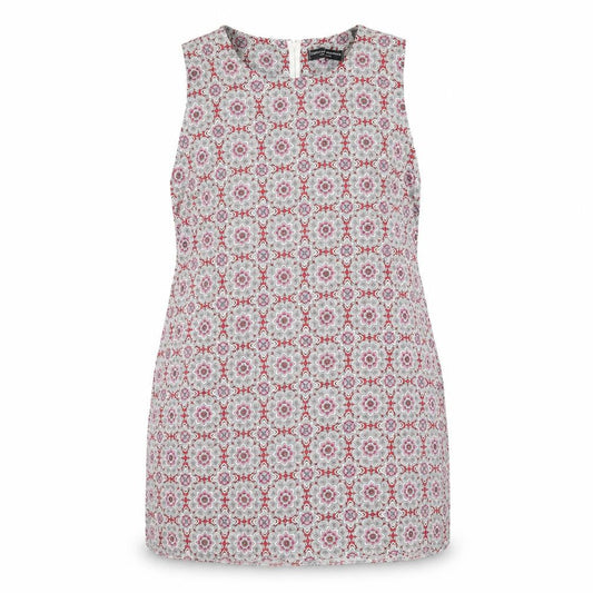 Dorothy Perkins Womens Multicoloured Geometric Viscose A-Line Size 18 Round Neck Zip