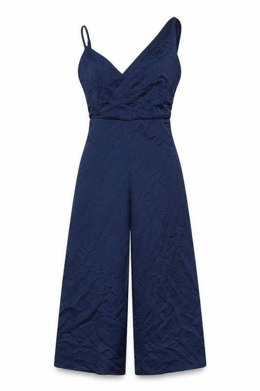 New Look Womens Blue Polyester Jumpsuit One-Piece Size 10 L22 in Pullover