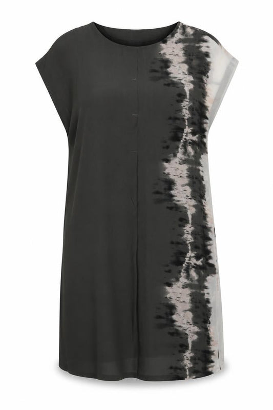 Vero Moda Womens Green Tie Dye Polyester A-Line Size XS Round Neck Pullover
