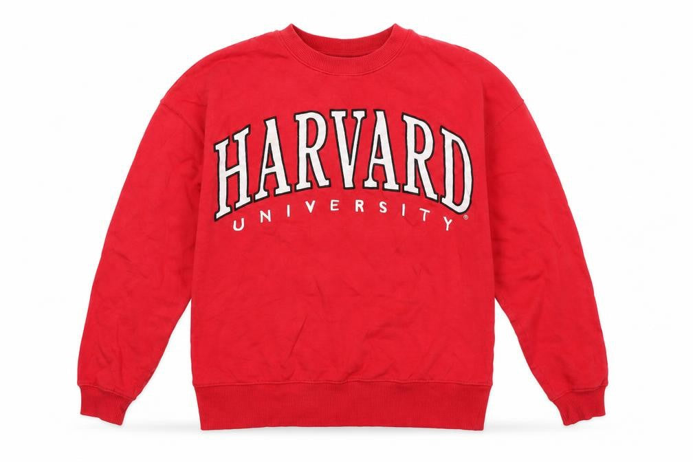 Harvard Womens Red Cotton Pullover Sweatshirt Size 10 Pullover