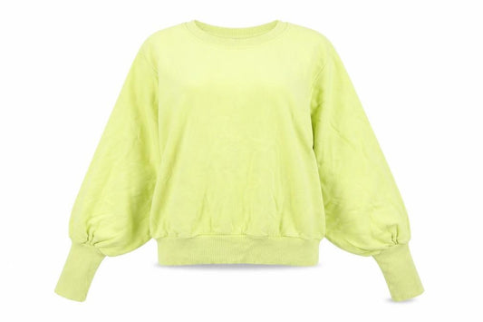 Zara Womens Green Cotton Pullover Sweatshirt Size S Pullover