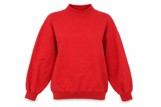 Alison Craig Womens Red Polyester Pullover Sweatshirt Size S Pullover