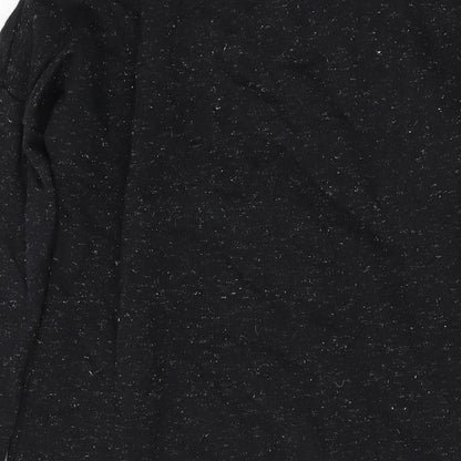 Marks & Spencer Girls Black Cotton Pullover Sweatshirt Size 9-10 Years Pullover