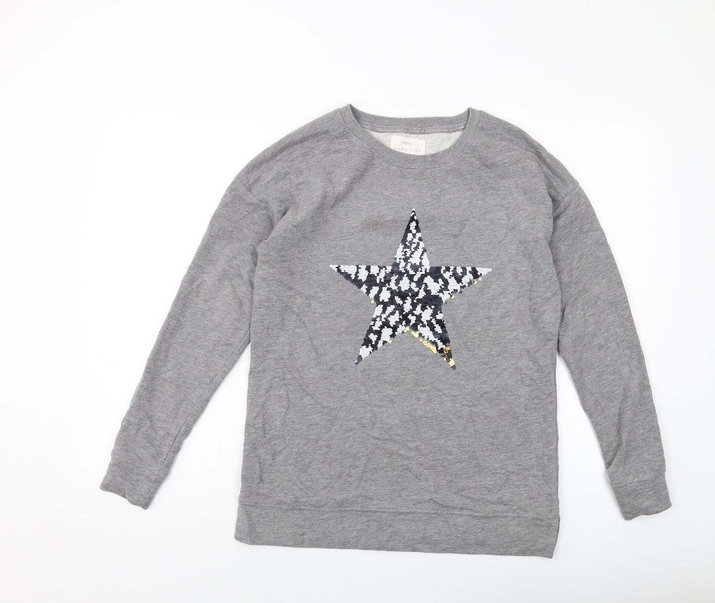 NEXT Womens Grey Cotton Pullover Sweatshirt Size XS Pullover