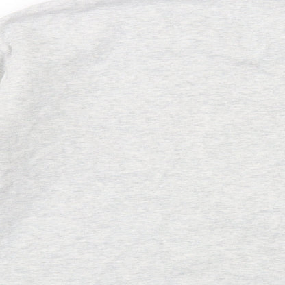 Next Girls Grey Cotton Pullover Sweatshirt Size 13 Years Pullover