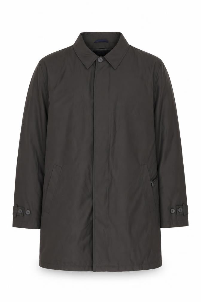 Autograph Mens Green Overcoat Coat Size L Button