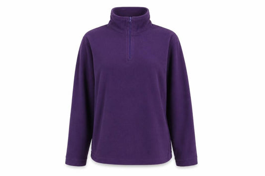Mountain Essential Womens Purple Polyester Pullover Sweatshirt Size 10 Zip