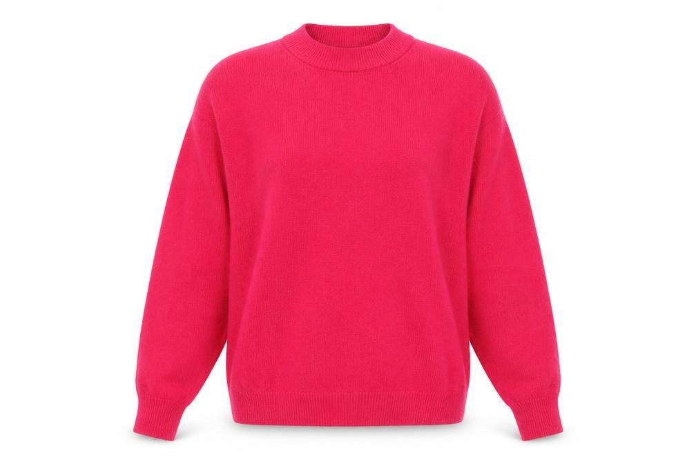 H&M Womens Pink Crew Neck Polyester Pullover Jumper Size M
